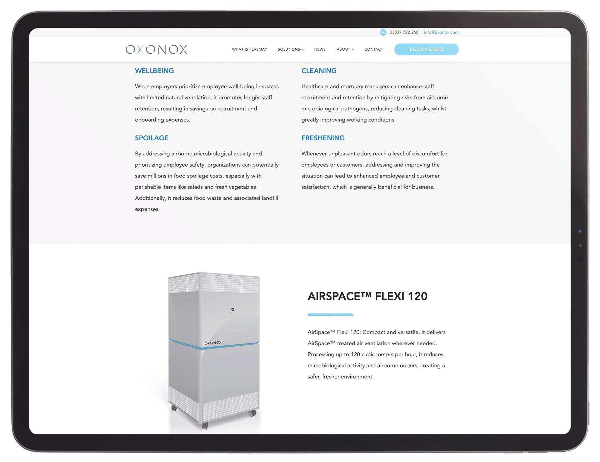 Brand website airspace product